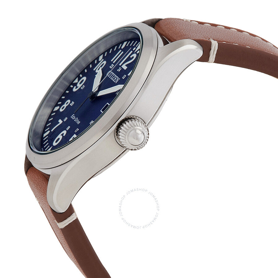 Citizen Chandler Military Eco-Drive Blue Dial Men's Watch BM6838-17L - Dawson Watches #2
