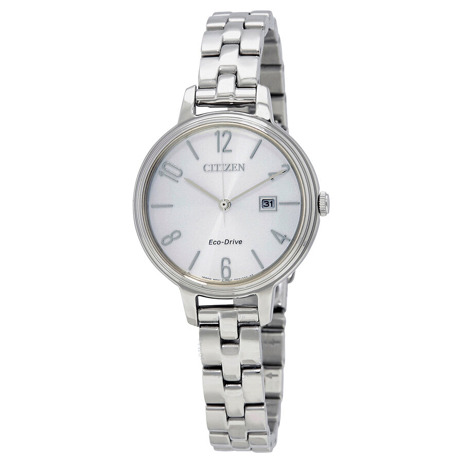 Citizen Chandler Eco-Drive Silver Dial Ladies Watch EW2440-53A - Dawson Watches