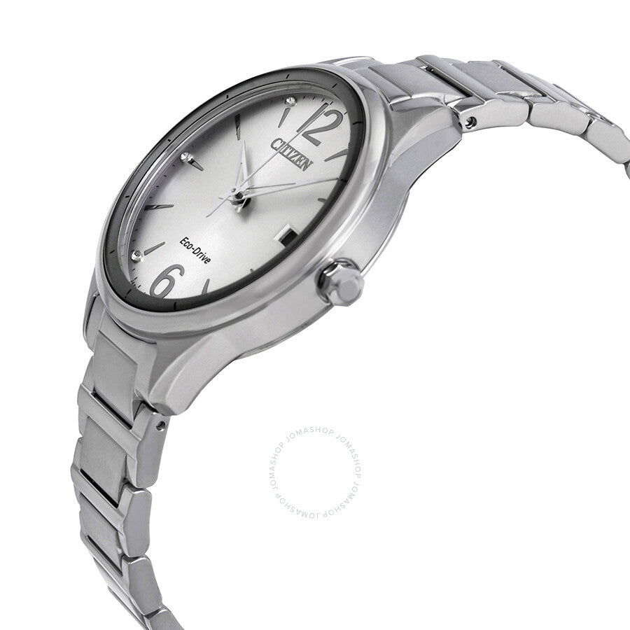 Citizen Chandler Silver Dial Stainless Steel Ladies Watch FE6100-59A - Dawson Watches #2