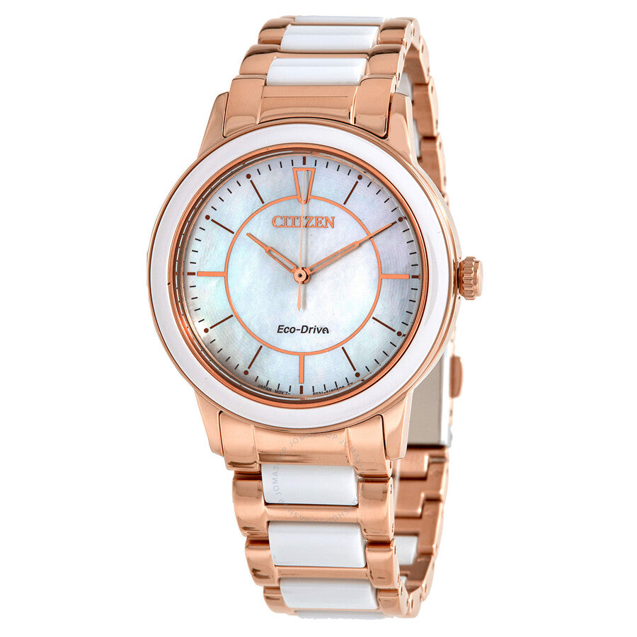 Citizen Chandler White Mother of Pearl Dial Ladies Watch EM0743-55D - Dawson Watches
