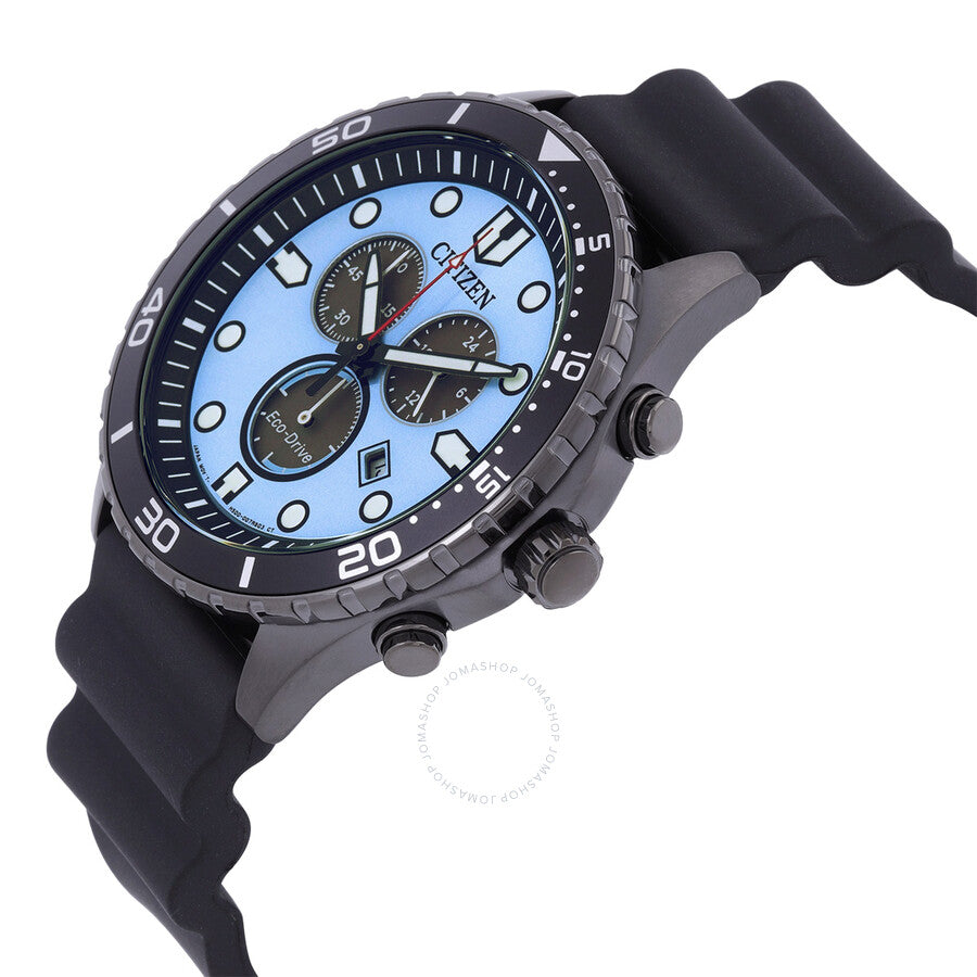 Citizen Chrono Sporty-Aqua Chronograph Blue Dial Men's Watch AT2567-18L - The Watches Men & Co #2