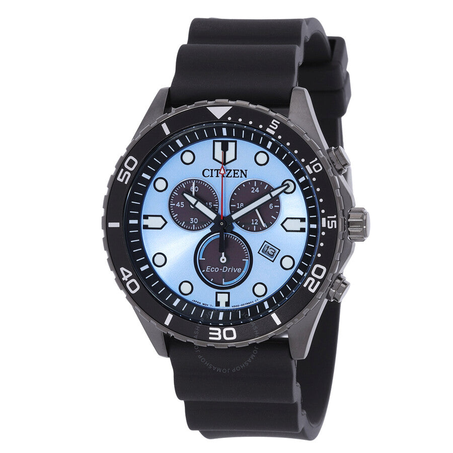 Citizen Chrono Sporty-Aqua Chronograph Blue Dial Men's Watch AT2567-18L - Dawson Watches