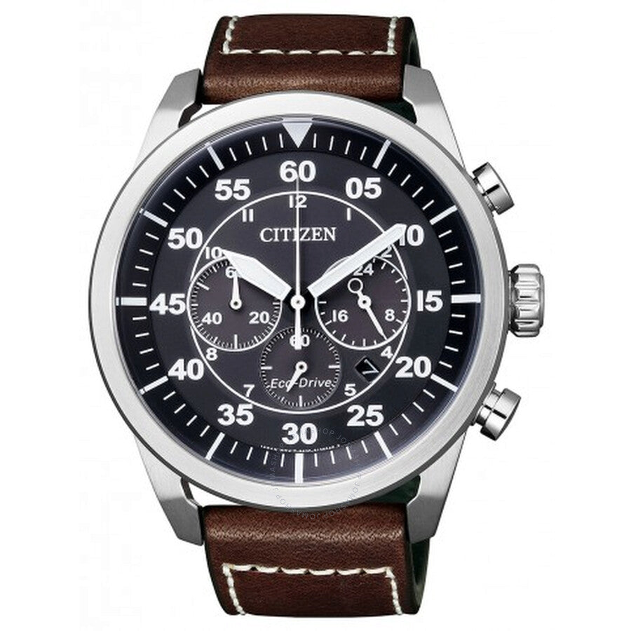 Citizen Chronograph Black Dial Men's Eco-Drive Watch CA4210-16E - Dawson Watches