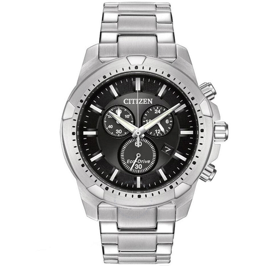 Citizen Chronograph Black Dial Men's Watch AT2260-53E - Dawson Watches