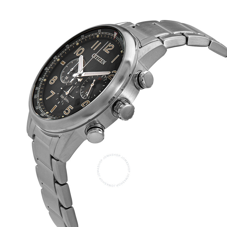 Citizen Chronograph Black Dial Stainless Steel Men's Watch CA4420-81E - Dawson Watches #2