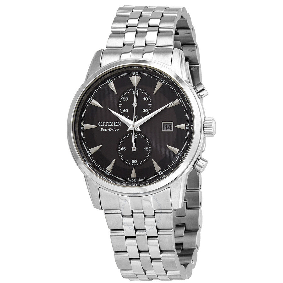 Citizen Chronograph Black Dial Stainless Steel Men's Watch CA7001-87E - Dawson Watches