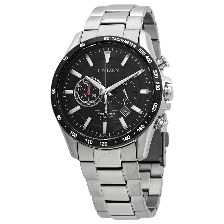 Citizen Chronograph Black Dial Titanium Men's Watch CA4444-82E - Dawson Watches