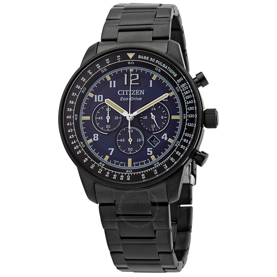 Citizen Chronograph Blue Dial Eco-Drive Men's Watch CA4505-80M - Dawson Watches
