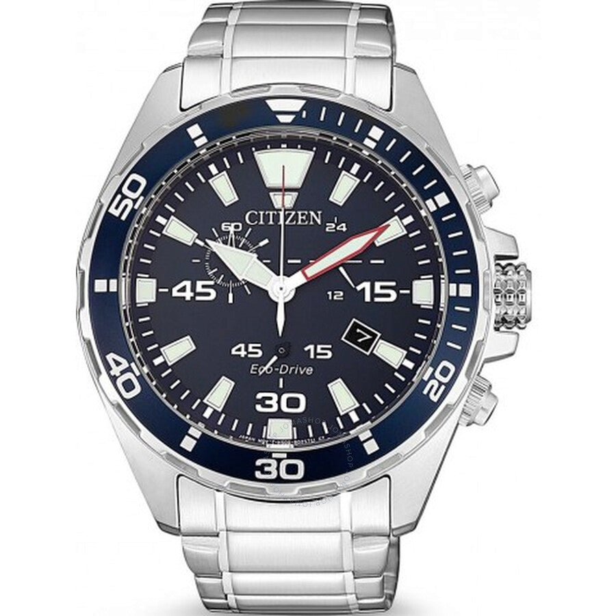 Citizen Chronograph Blue Dial Men's Watch AT2431-87L - Dawson Watches