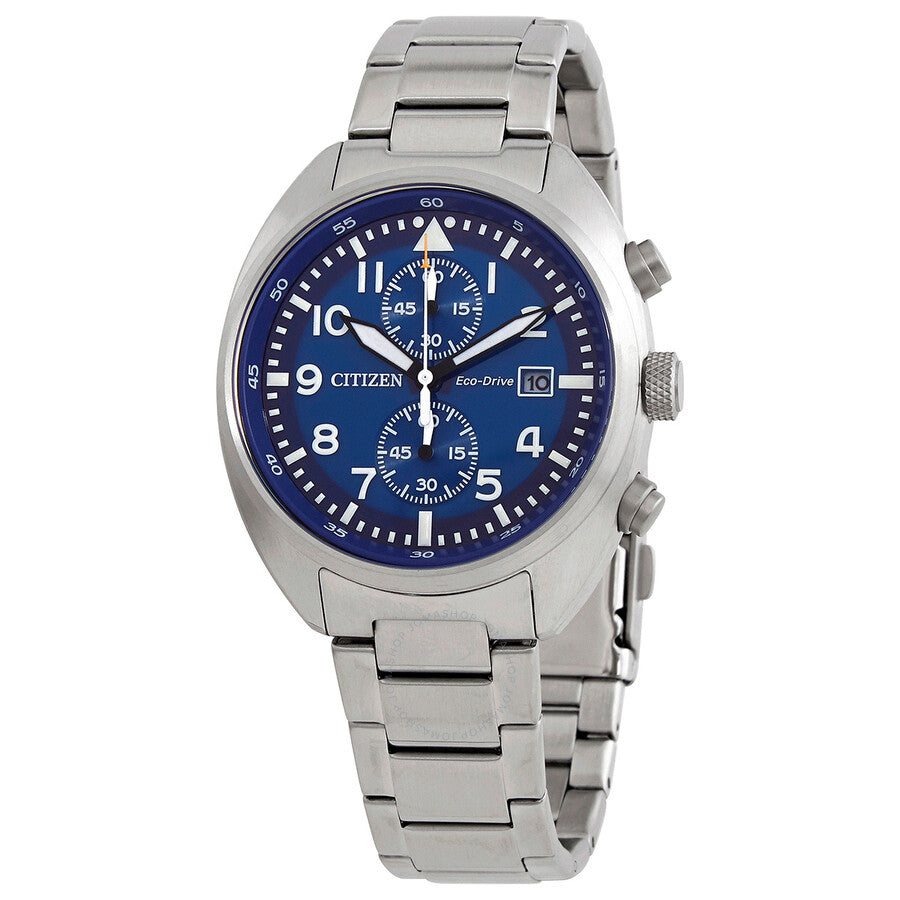 Citizen Chronograph Blue Dial Stainless Steel Men's Watch CA7040-85L - Dawson Watches