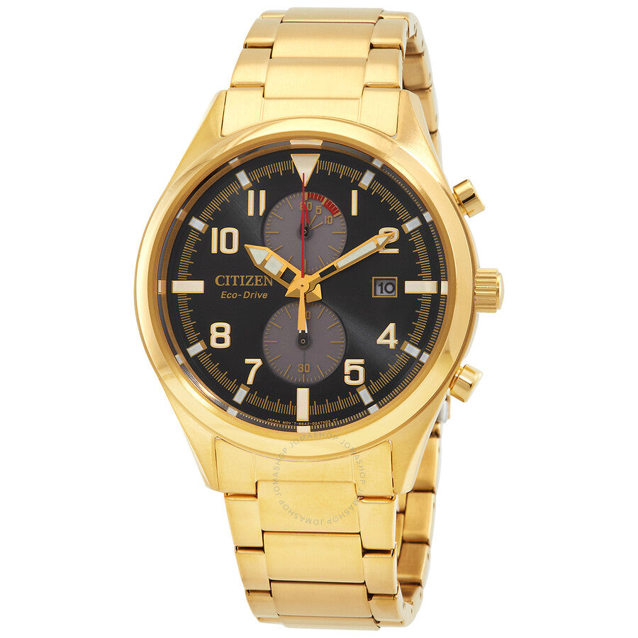 Citizen Chronograph Eco-Drive Anthracite Dial Men's Watch CA7022-87E - Dawson Watches