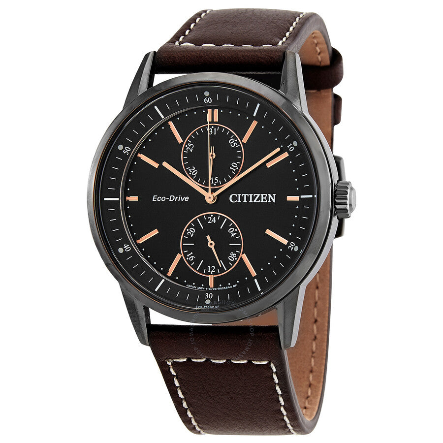 Citizen Chronograph Eco-Drive Black Dial Men's Watch BU3027-16E - Dawson Watches