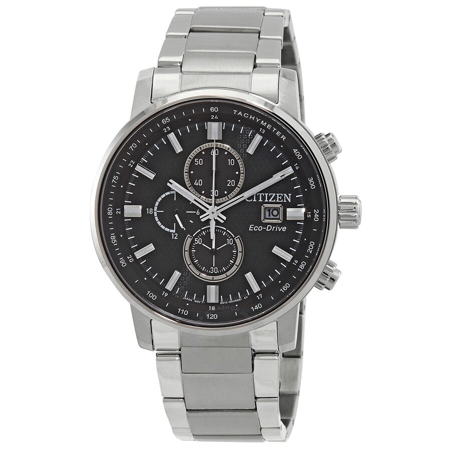 Citizen Chronograph Eco-Drive Black Dial Men's Watch CA0840-87E - Dawson Watches