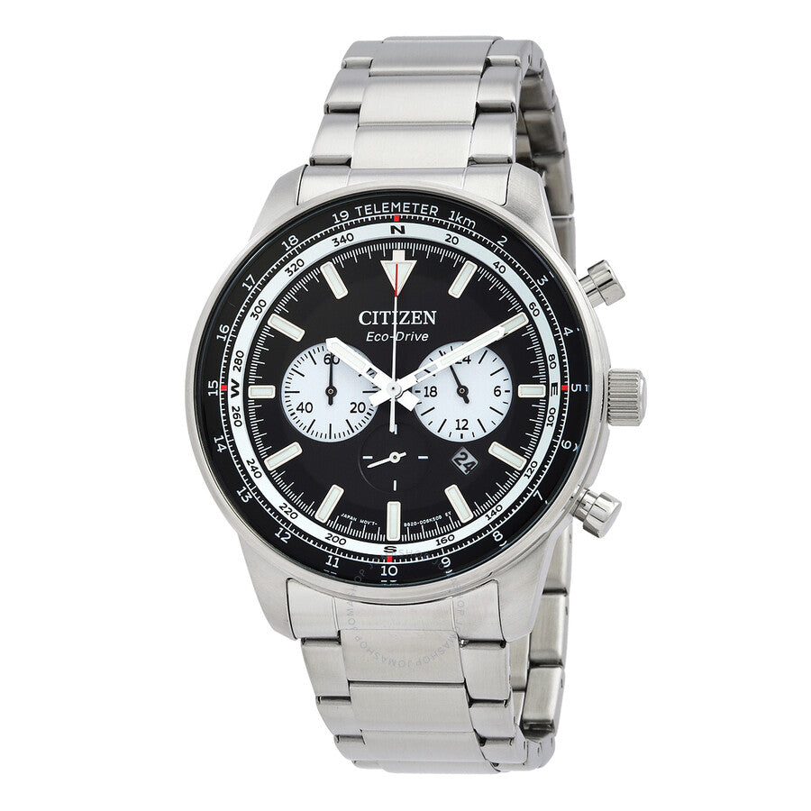 Citizen Chronograph Eco-Drive Black Dial Men's Watch CA4500-91E - Dawson Watches