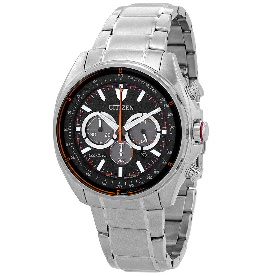 Citizen Chronograph Eco-Drive Black Dial Men's Watch CA4561-89E - Dawson Watches