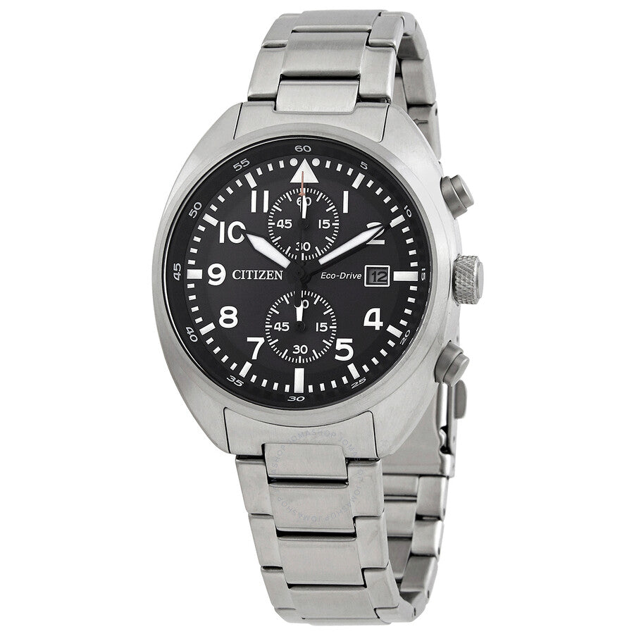 Citizen Chronograph Eco-Drive Black Dial Men's Watch CA7040-85E - Dawson Watches