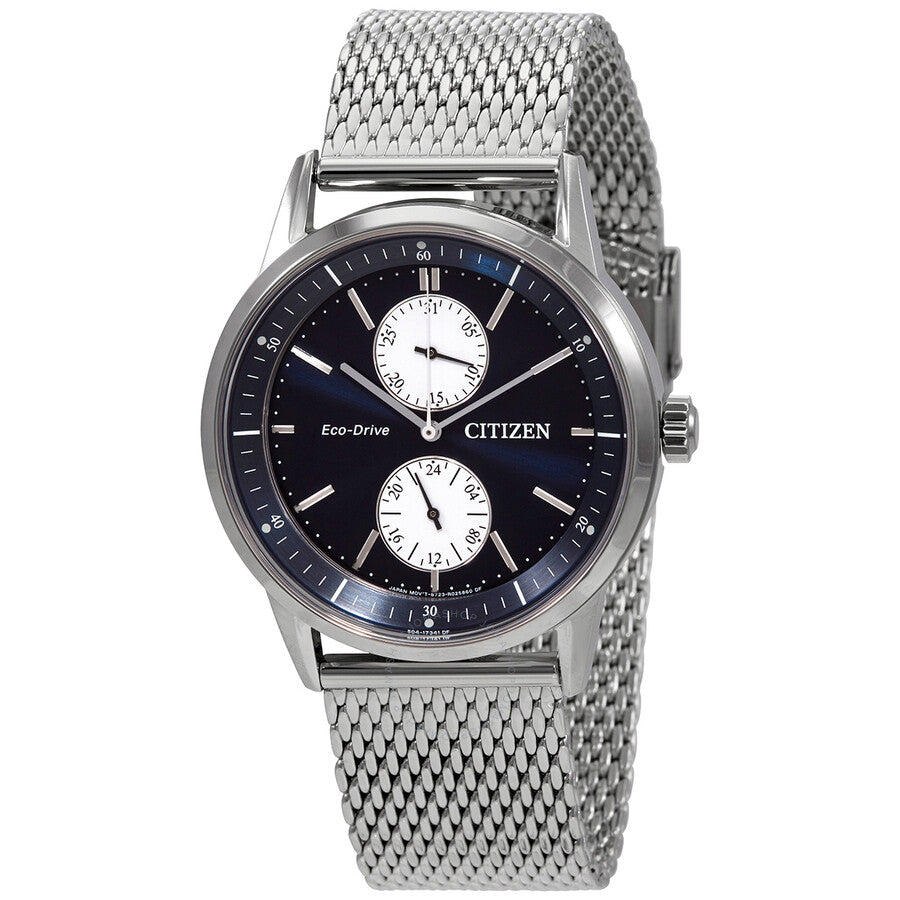 Citizen Chronograph Eco-Drive Blue Dial Men's Watch BU3020-82L - Dawson Watches
