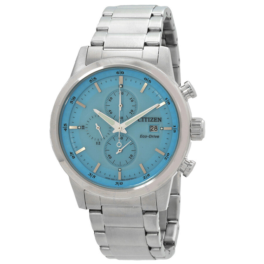 Citizen Chronograph Eco-Drive Blue Dial Men's Watch CA0748-80L - Dawson Watches