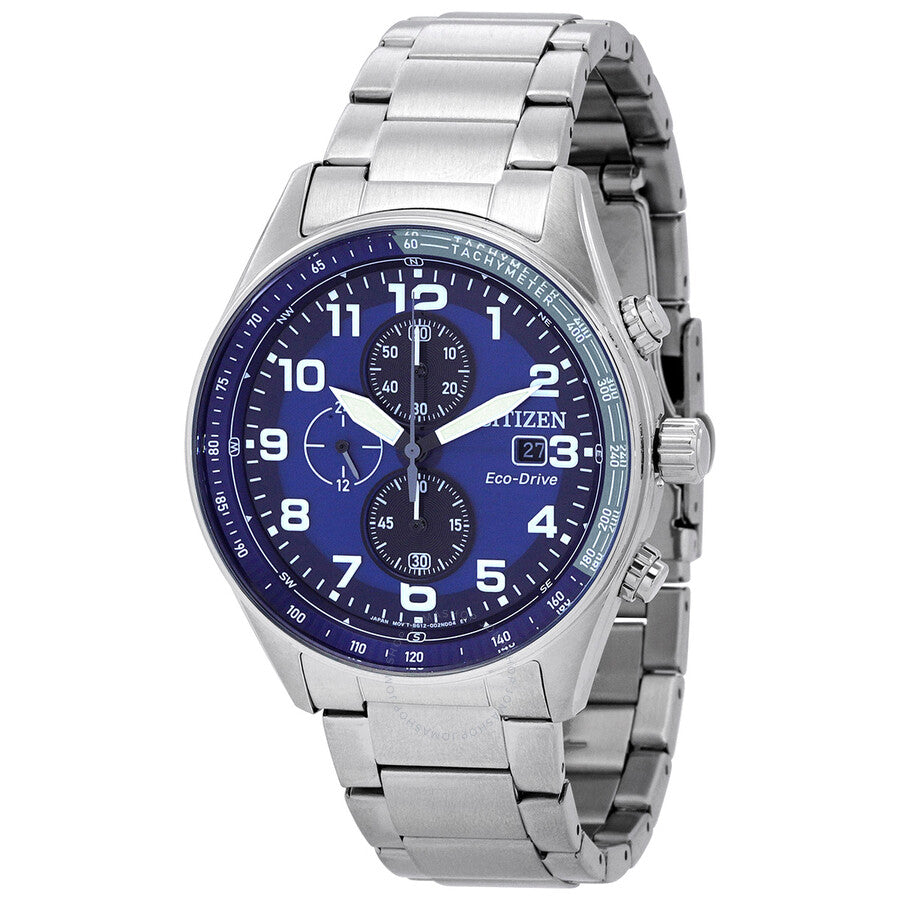Citizen Chronograph Eco-Drive Blue Dial Men's Watch CA0770-72L - Dawson Watches