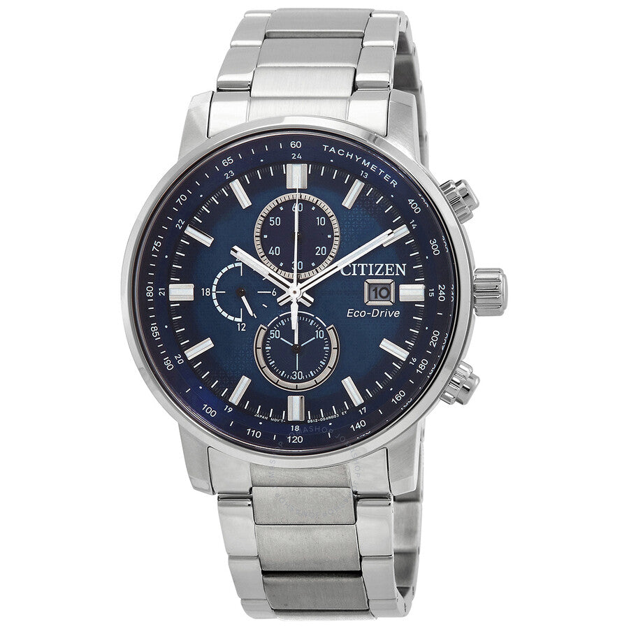 Citizen Chronograph Eco-Drive Blue Dial Men's Watch CA0840-87L - Dawson Watches