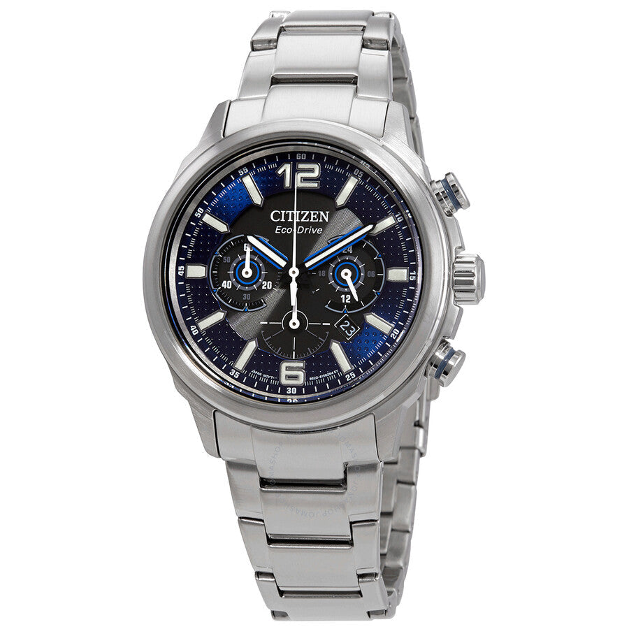 Citizen Chronograph Eco-Drive Blue Dial Men's Watch CA4381-81E - Dawson Watches