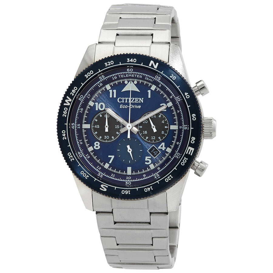 Citizen Chronograph Eco-Drive Blue Dial Men's Watch CA4554-84L - Dawson Watches