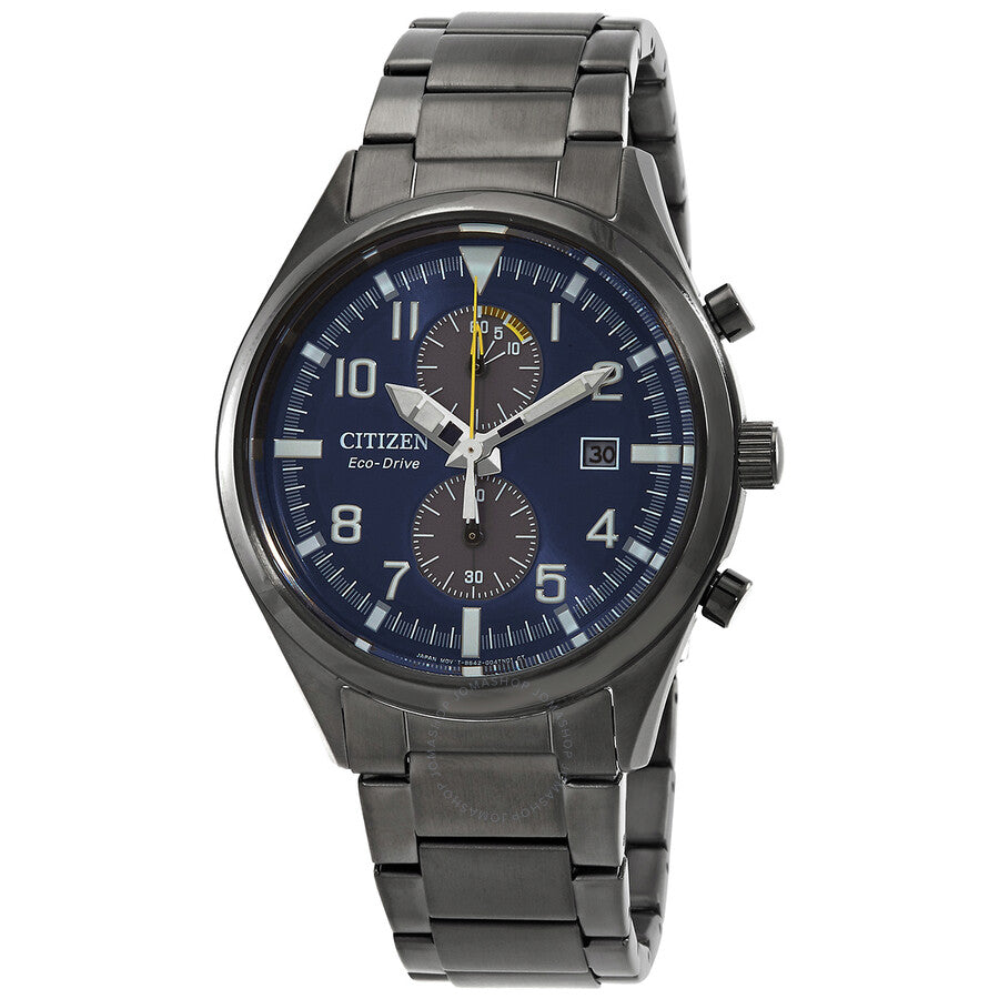 Citizen Chronograph Eco-Drive Blue Dial Men's Watch CA7027-83L - Dawson Watches