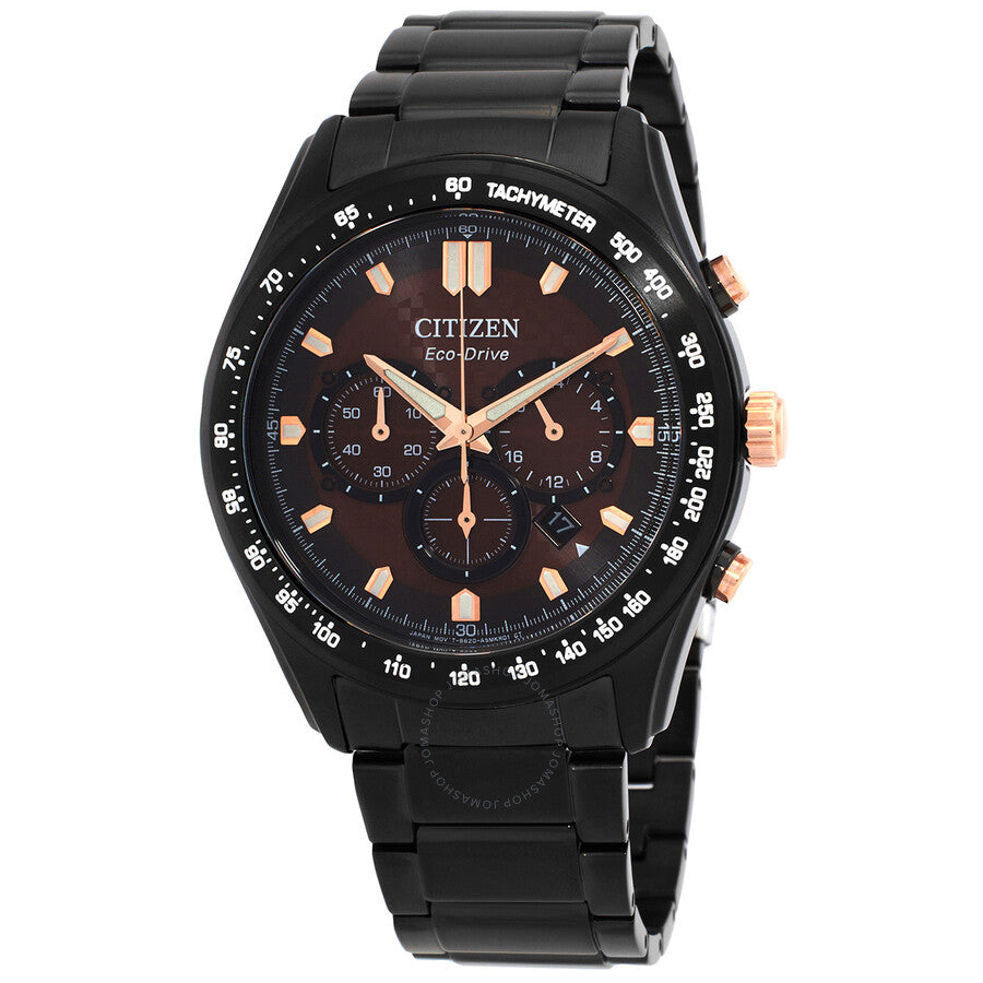Citizen Chronograph Eco-Drive Brown Dial Men's Watch CA4534-81X - Dawson Watches