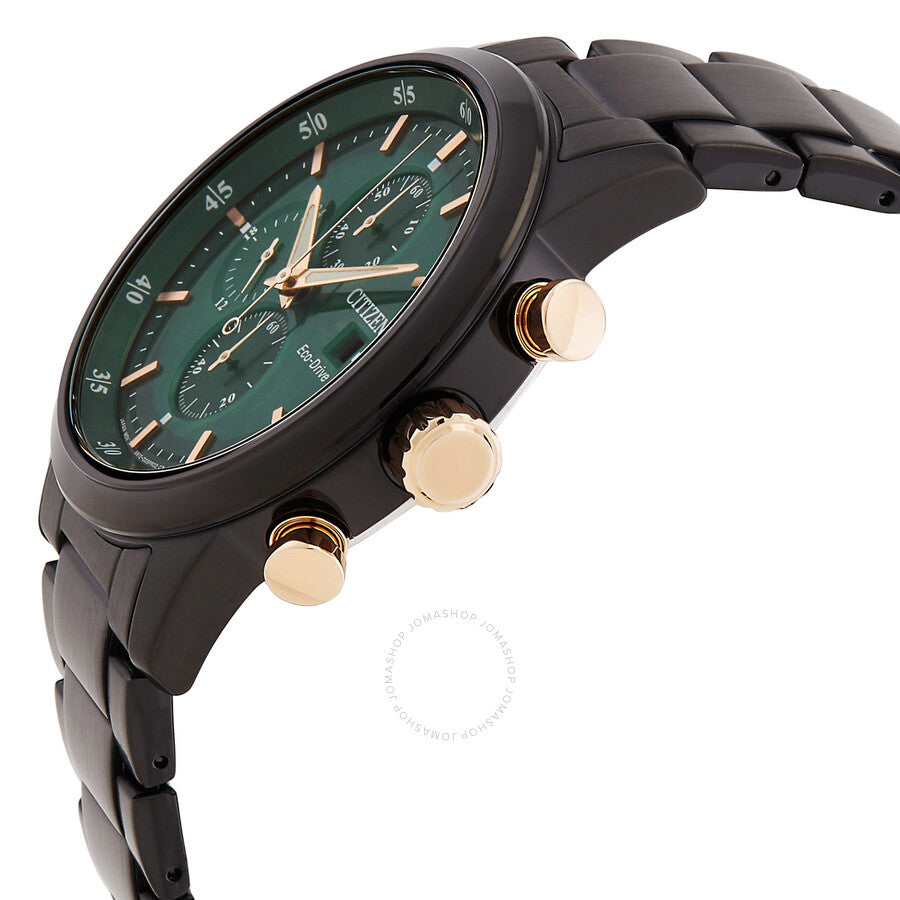 Citizen Chronograph Eco-Drive Green Dial Men's Watch CA0746-85X - Dawson Watches #2
