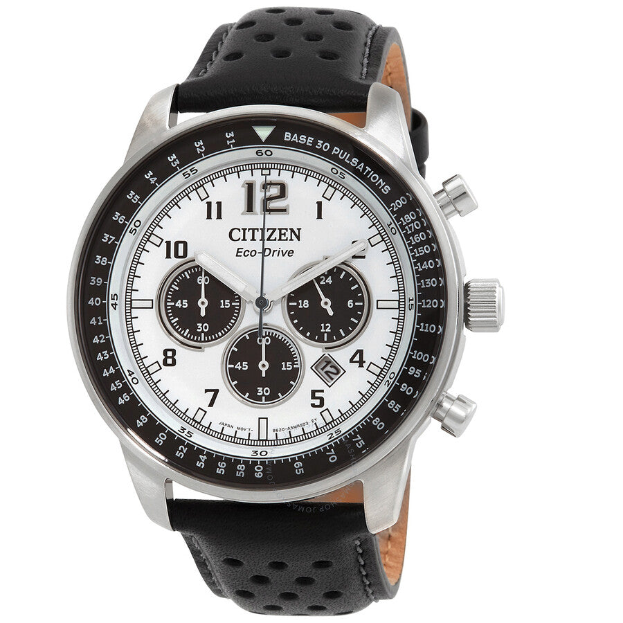 Citizen Chronograph Eco-Drive White Dial Men's Watch CA4500-32A - Dawson Watches