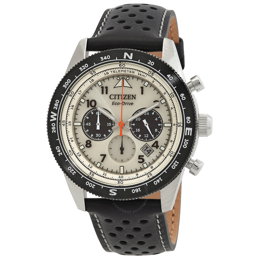 Citizen Chronograph Eco-Drive White Dial Men's Watch CA4559-13A - Dawson Watches