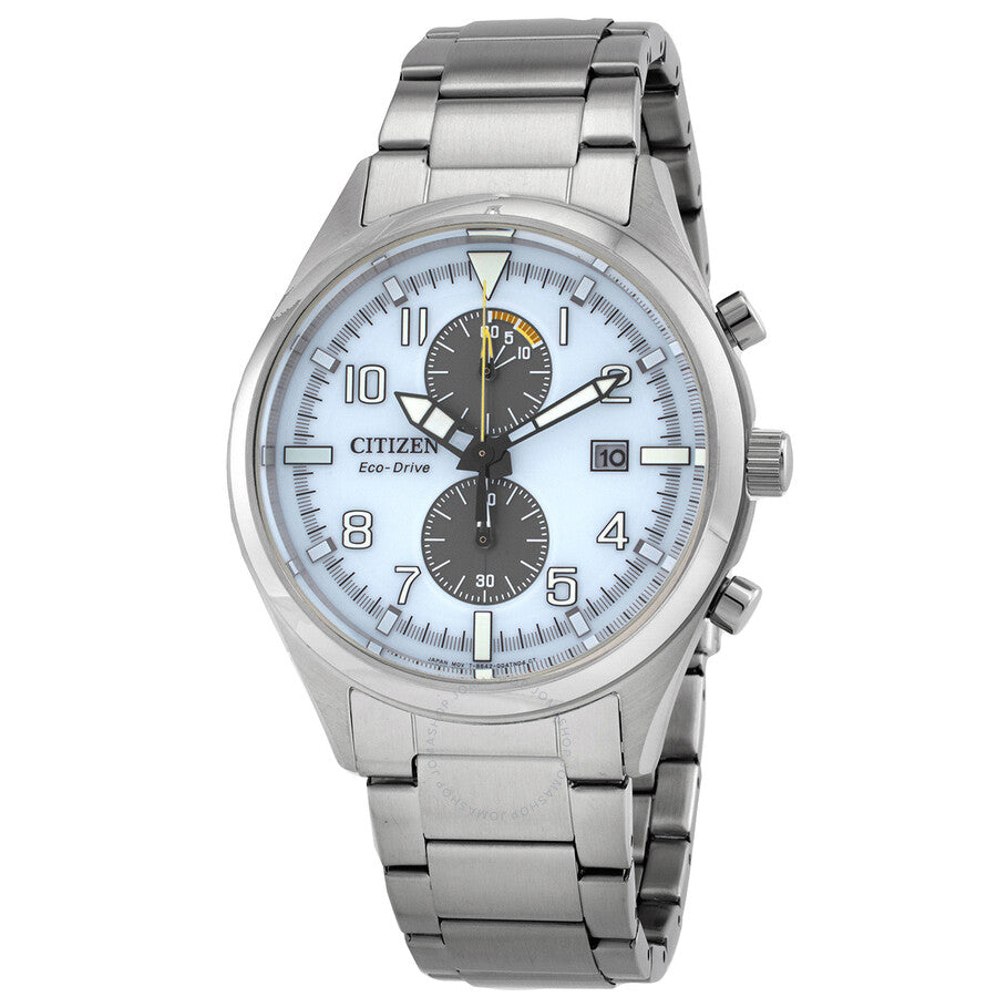 Citizen Chronograph Eco-Drive White Dial Men's Watch CA7028-81A - Dawson Watches