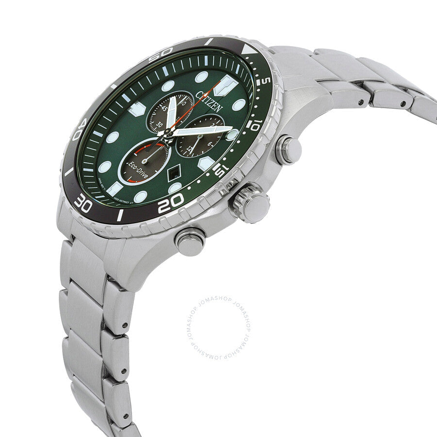 Citizen Chronograph Green Dial Men's Watch AT2561-81X - Dawson Watches #2