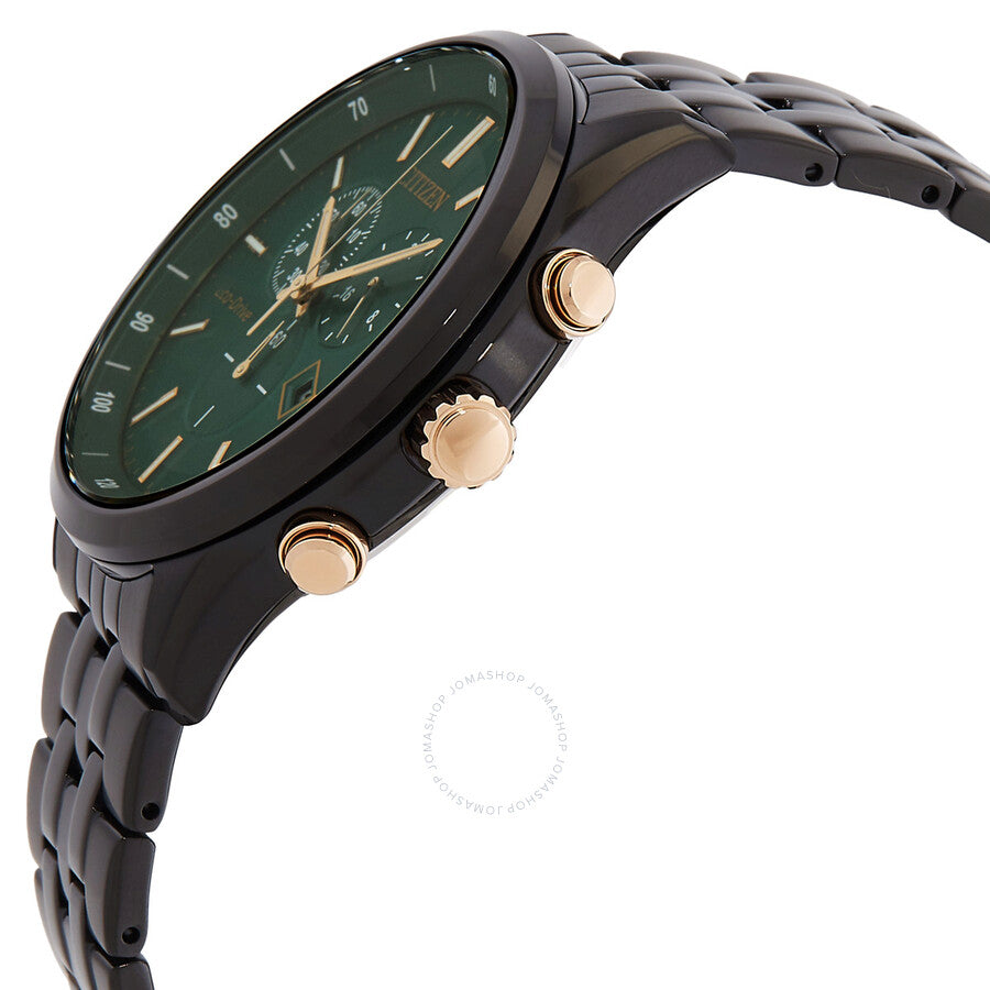 Citizen Chronograph GMT Green Dial Men's Watch AT2576-50X - Dawson Watches #2