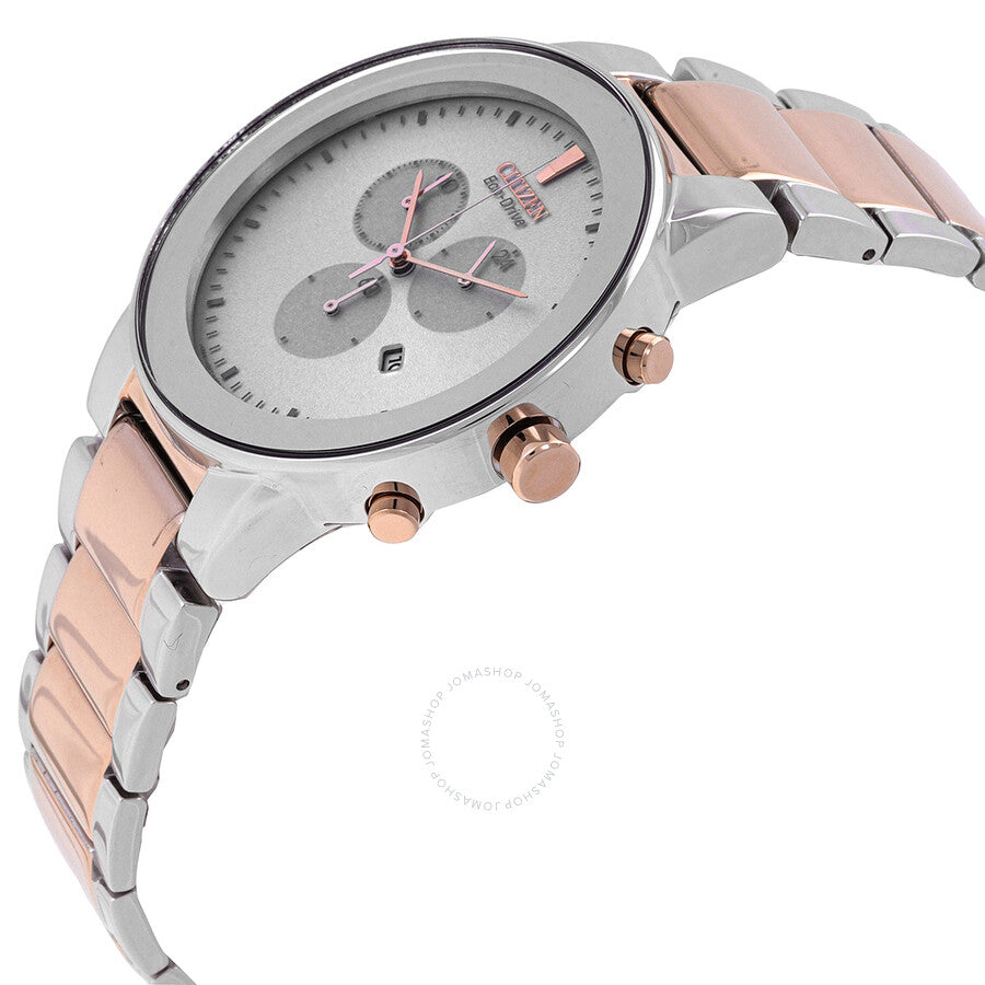 Citizen Chronograph GMT White Dial Two-Tone Men's Watch AT2244-84A - Dawson Watches #2