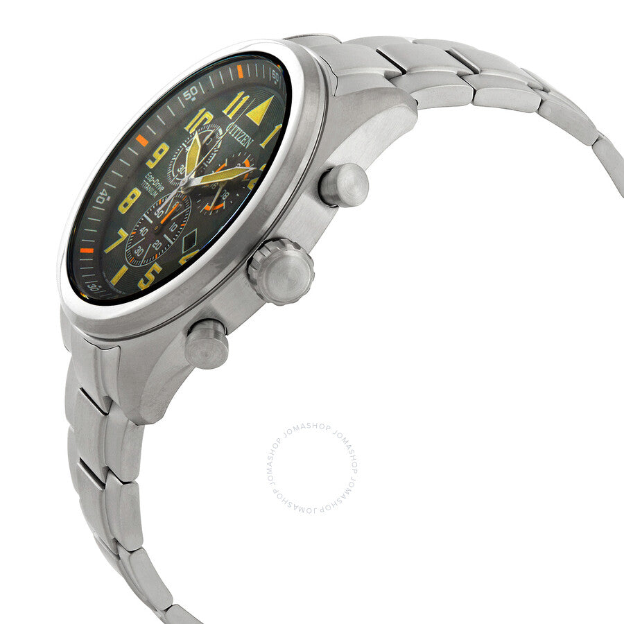 Citizen Chronograph Green Dial Men's Watch AT2480-81X - Dawson Watches #2
