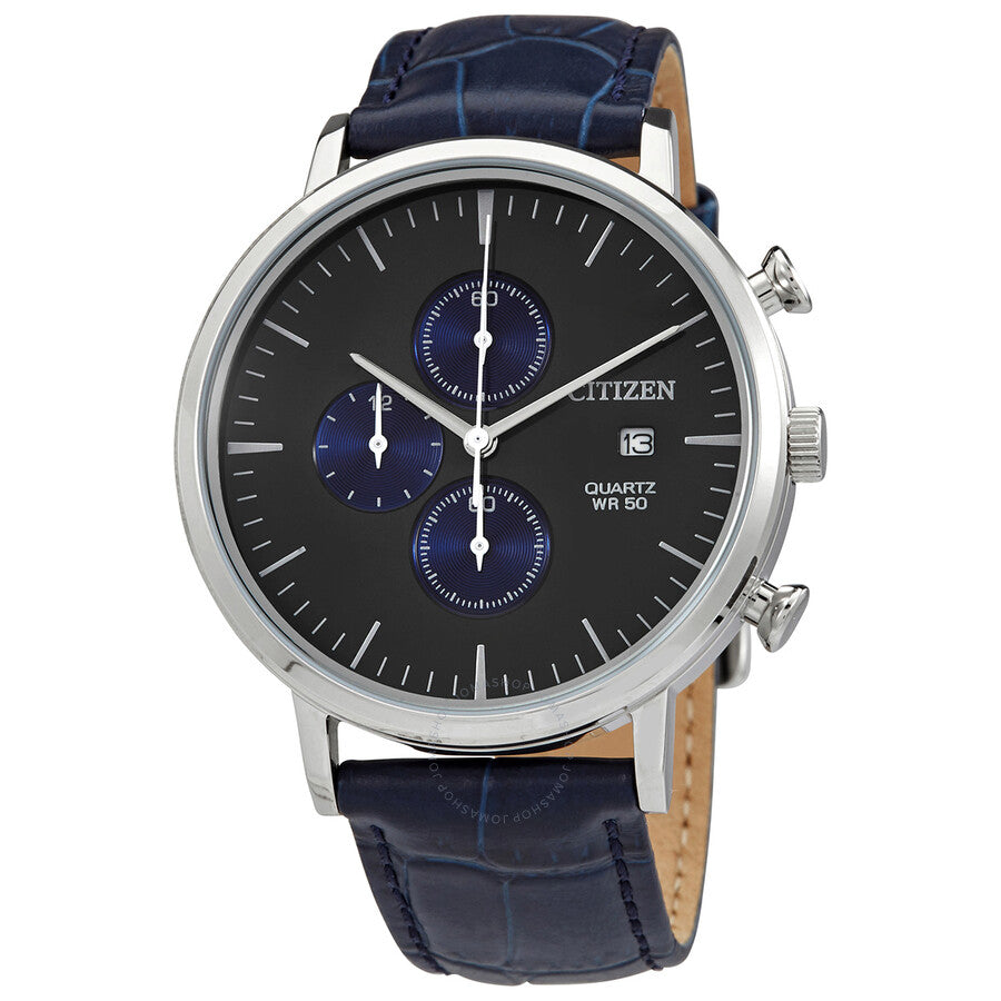 Citizen Chronograph Quartz Black Dial Men's Watch AN3610-04H - Dawson Watches