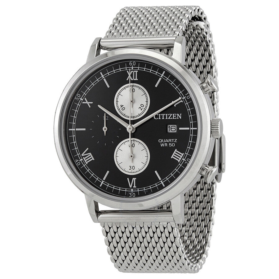 Citizen Chronograph Quartz Black Dial Men's Watch AN3610-80E - Dawson Watches