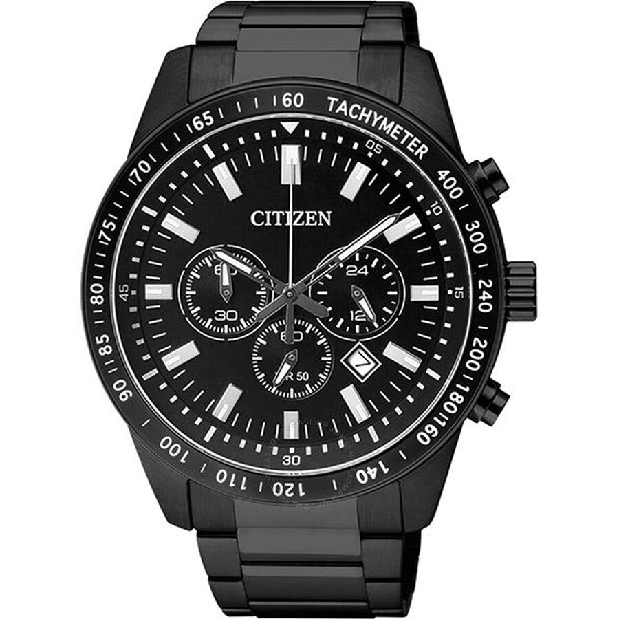 Citizen Chronograph Quartz Black Dial Men's Watch AN8075-50E - Dawson Watches