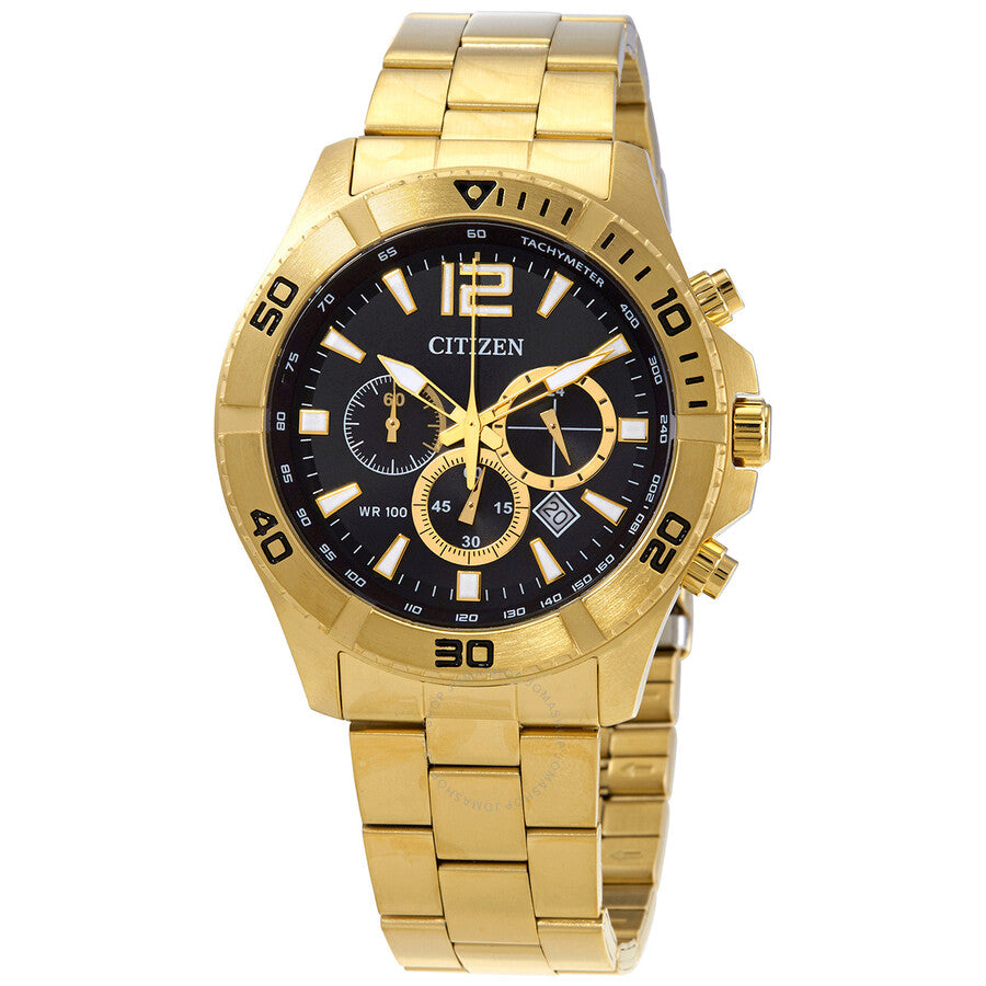 Citizen Chronograph Quartz Black Dial Men's Watch AN8122-51E - Dawson Watches
