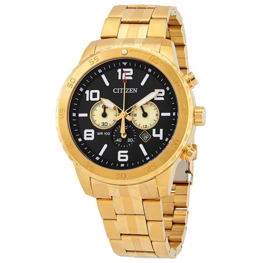 Citizen Chronograph Quartz Black Dial Men's Watch AN8132-58E - Dawson Watches
