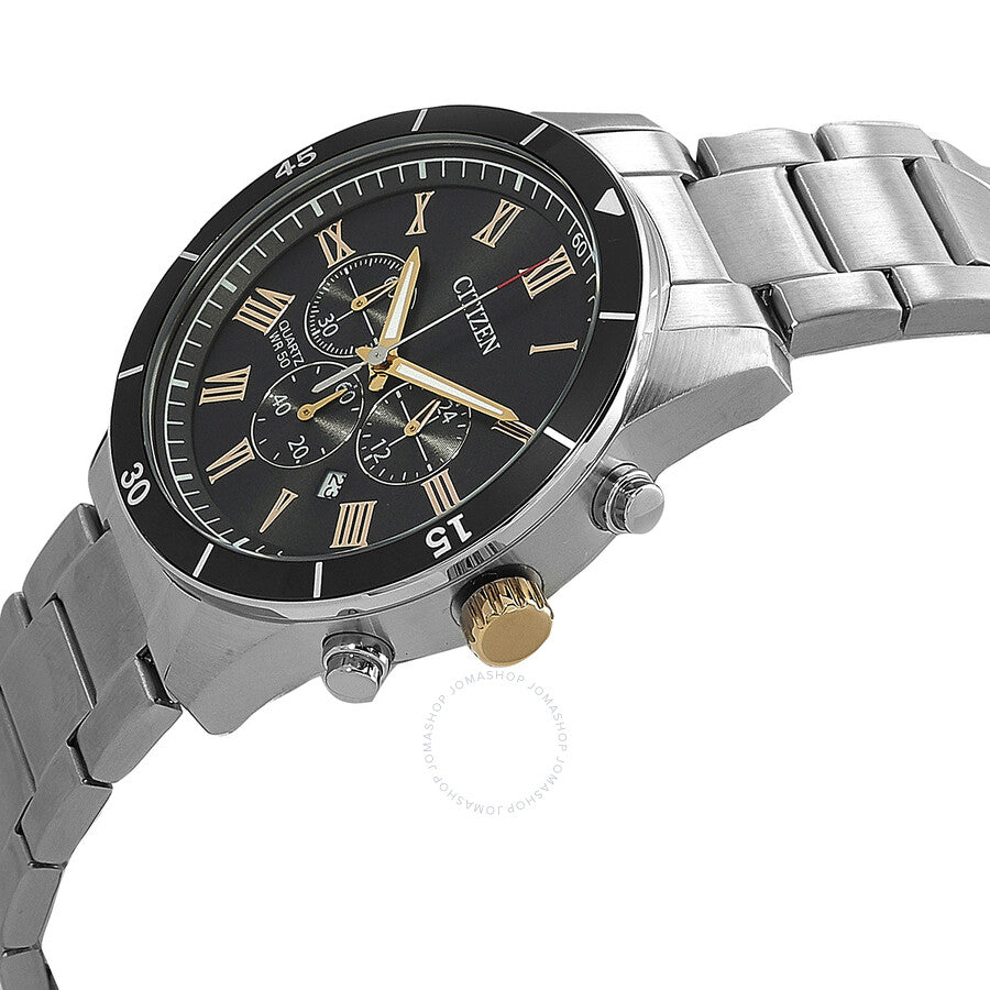 Citizen Chronograph Quartz Black Dial Men's Watch AN8168-51H - The Watches Men & Co #2