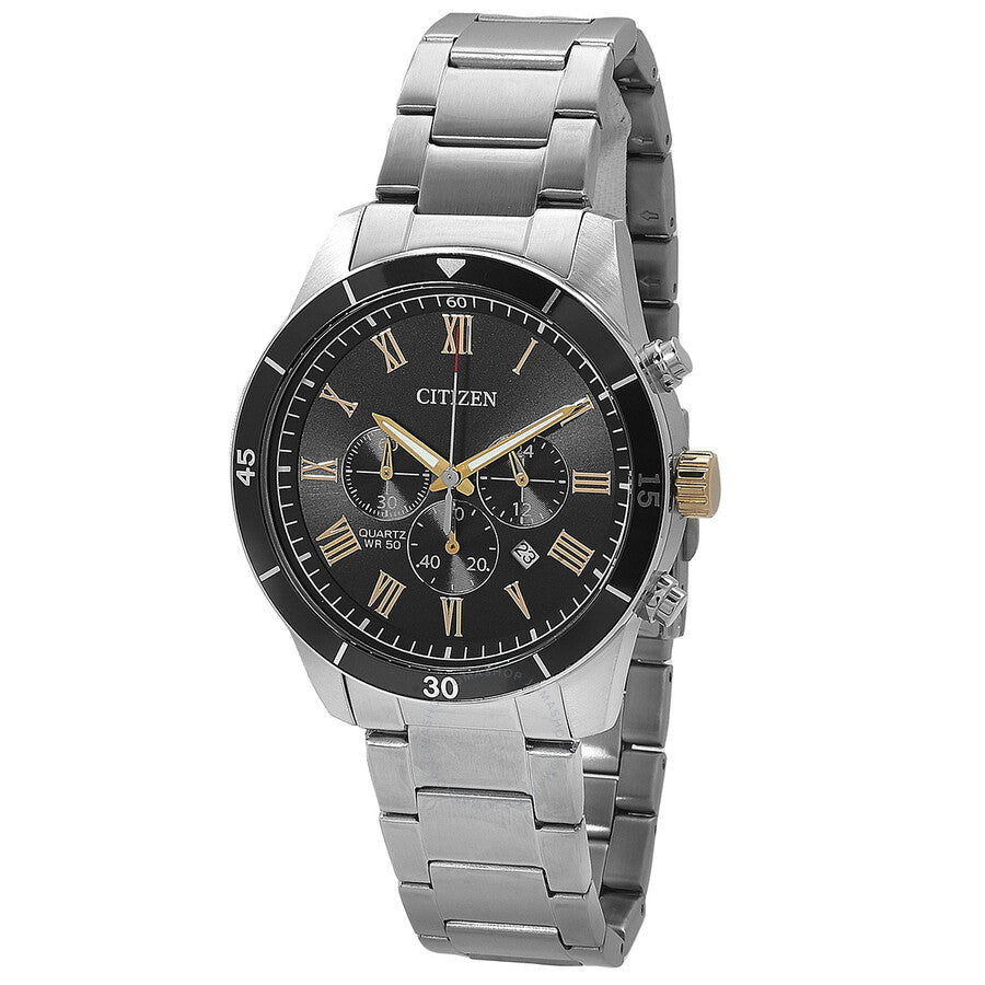 Citizen Chronograph Quartz Black Dial Men's Watch AN8168-51H - Dawson Watches
