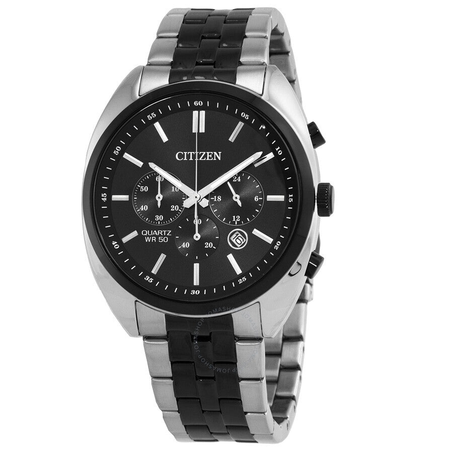 Citizen Chronograph Quartz Black Dial Men's Watch AN8218-54E - Dawson Watches