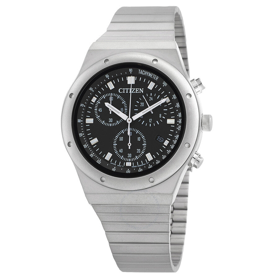 Citizen Chronograph Quartz Black Dial Men's Watch AT2540-57E - Dawson Watches