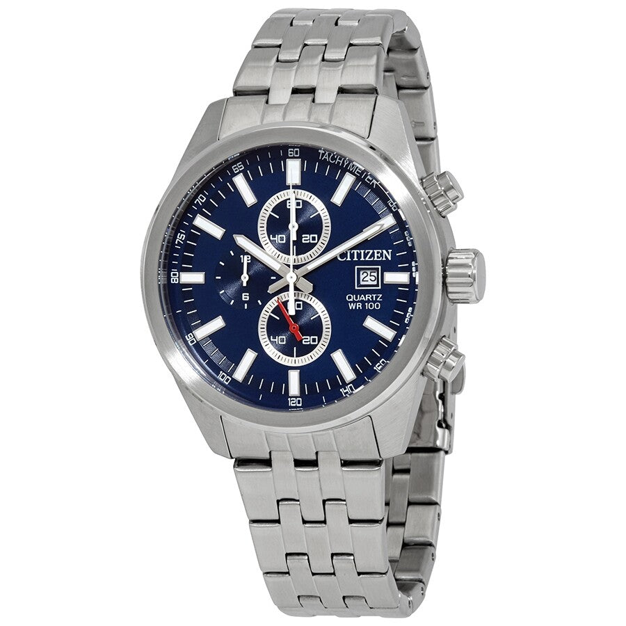 Citizen Chronograph Quartz Blue Dial Men's Watch AN3620-51L - Dawson Watches