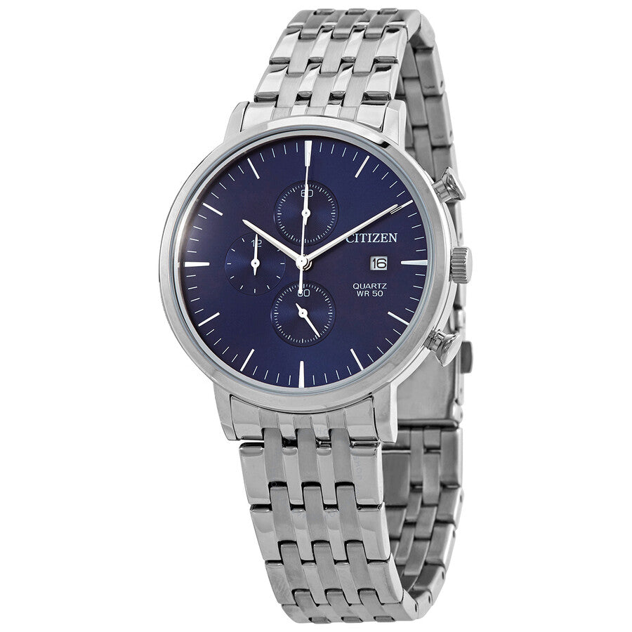 Citizen Chronograph Quartz Blue Dial Men's Watch AN3610-55L - Dawson Watches