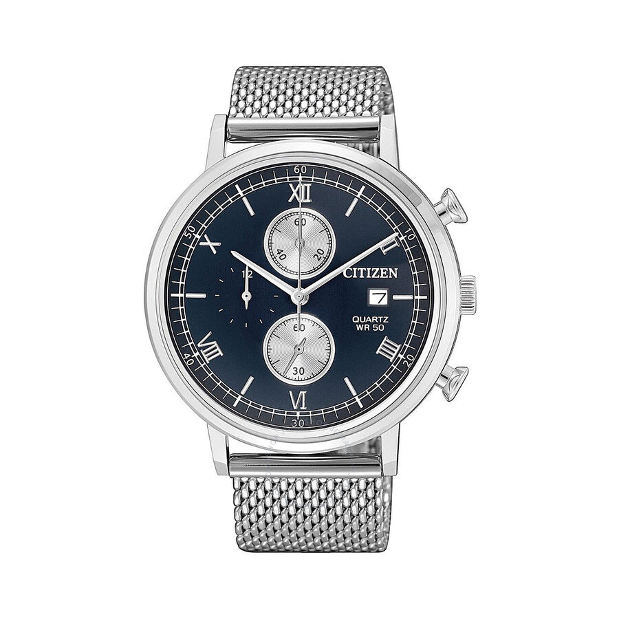 Citizen Chronograph Quartz Blue Dial Men's Watch AN3610-80L - Dawson Watches