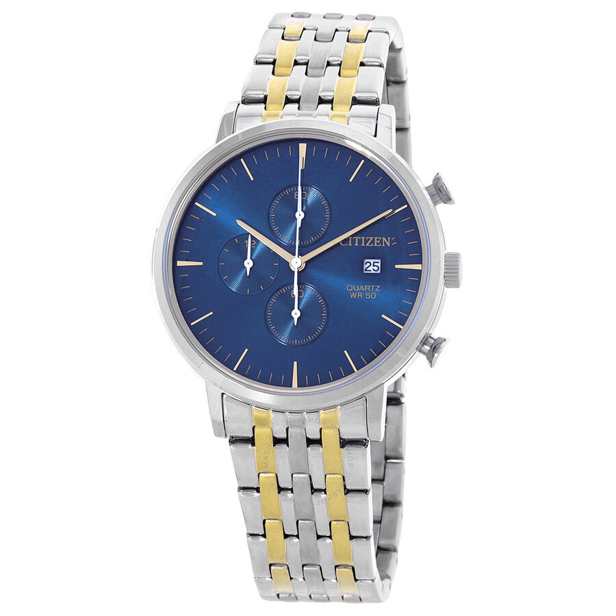 Citizen Chronograph Quartz Blue Dial Men's Watch AN3614-54L - Dawson Watches