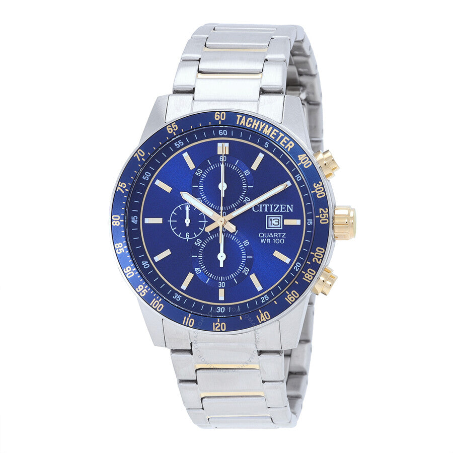 Citizen Chronograph Quartz Blue Dial Men's Watch AN3684-59L - Dawson Watches